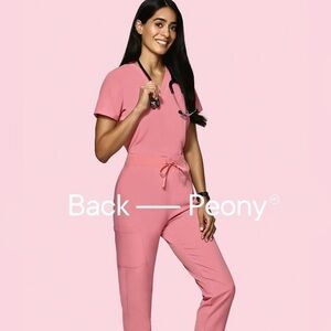 Mandala Peony scrub set